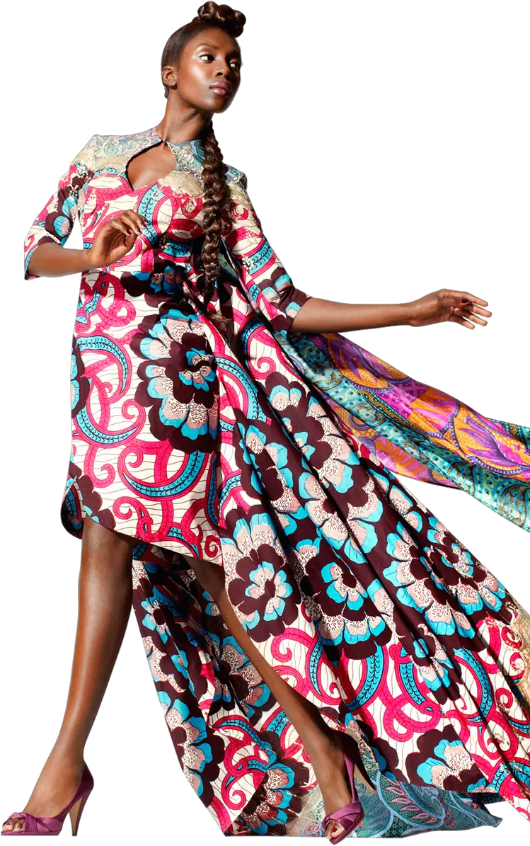 African Fashion Model Png