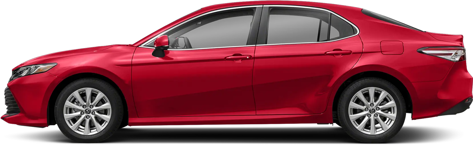 2019 Toyota Camry Side View Red Camry Side View