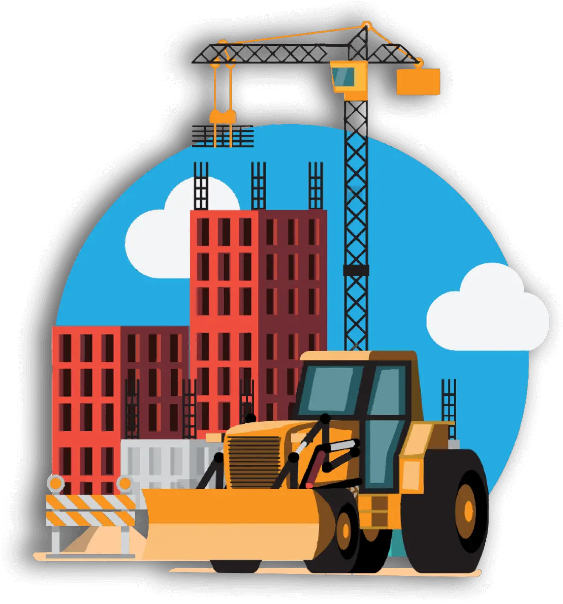 Building Under Construction Vector