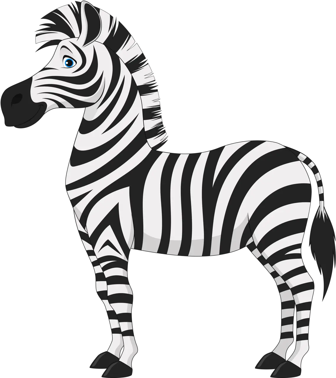 Transparent Zebra Clip Art Zebra Cartoon