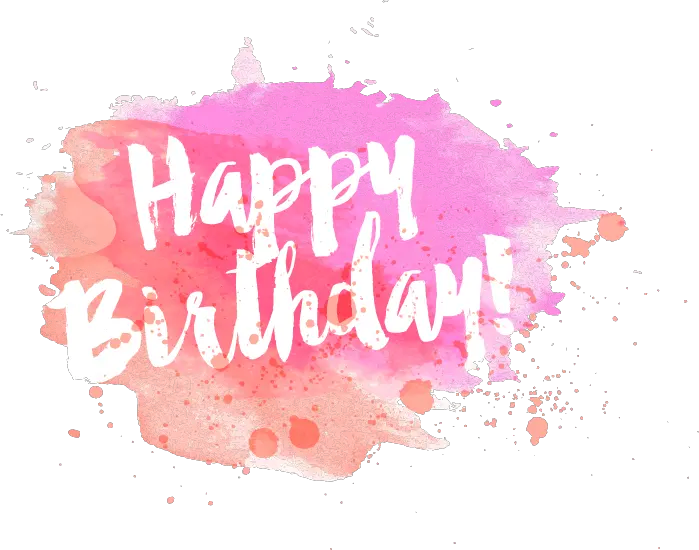 happybirthday birthday sayings quotes words watercolor Calligraphy Happy Birthday Png