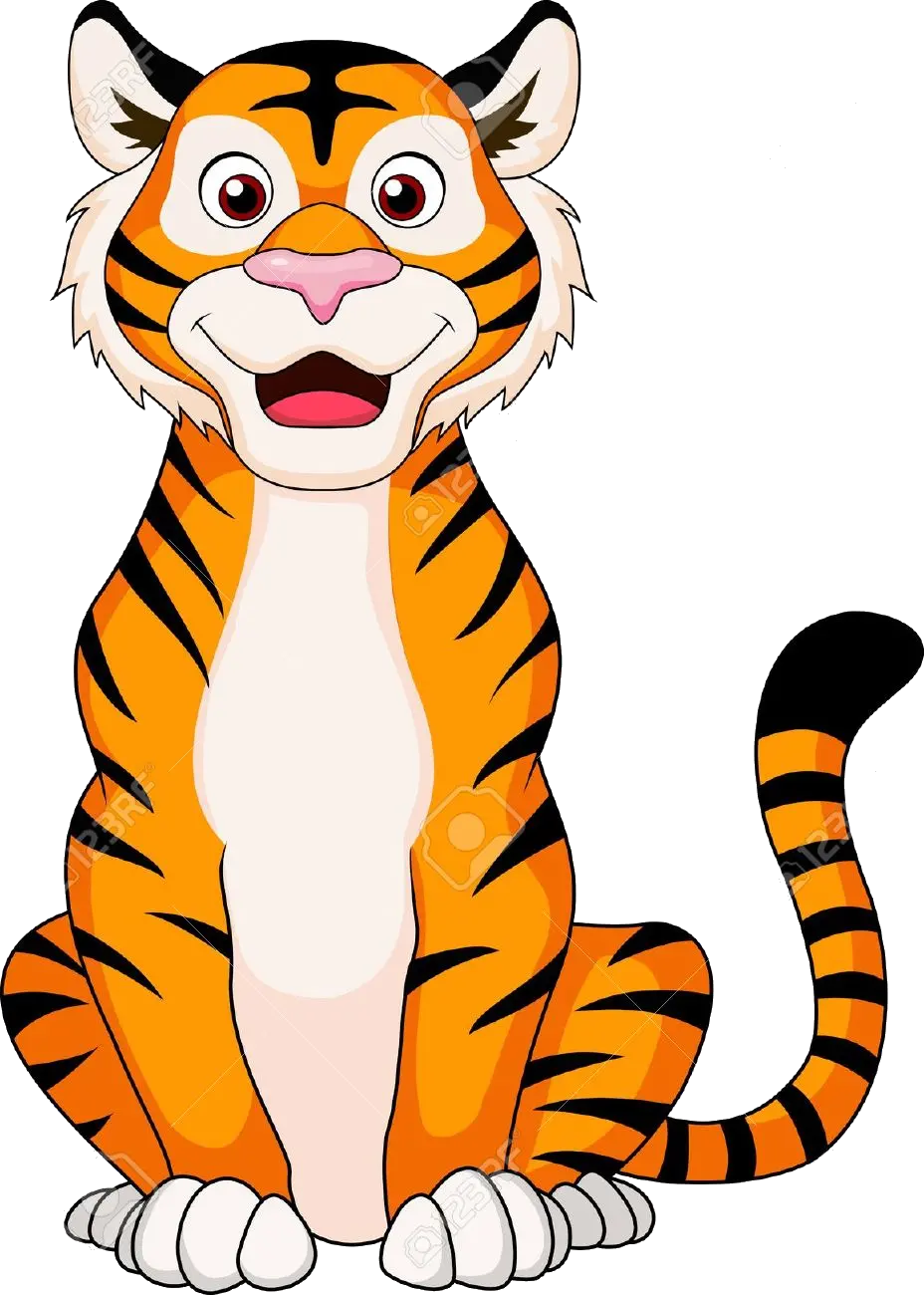 Tiger Clipart Cute Pencil And In Color Transparent Tiger Cartoon Drawing