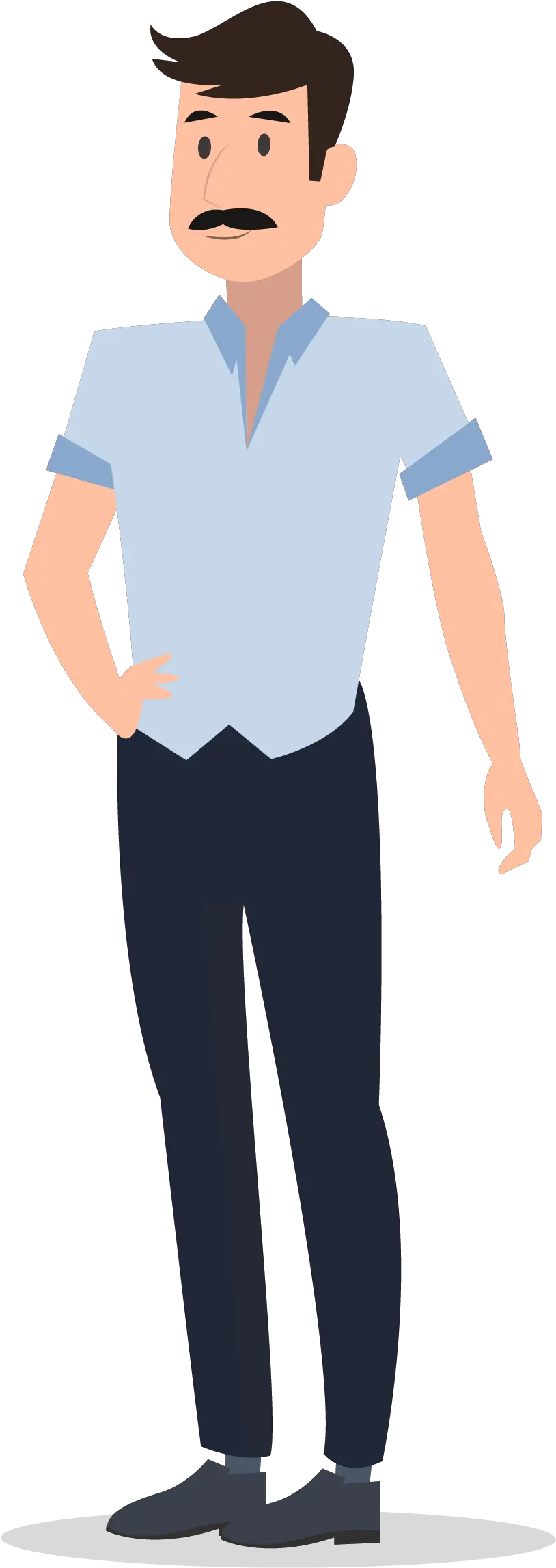 Character Man Beard Uncle Png And Vector Image