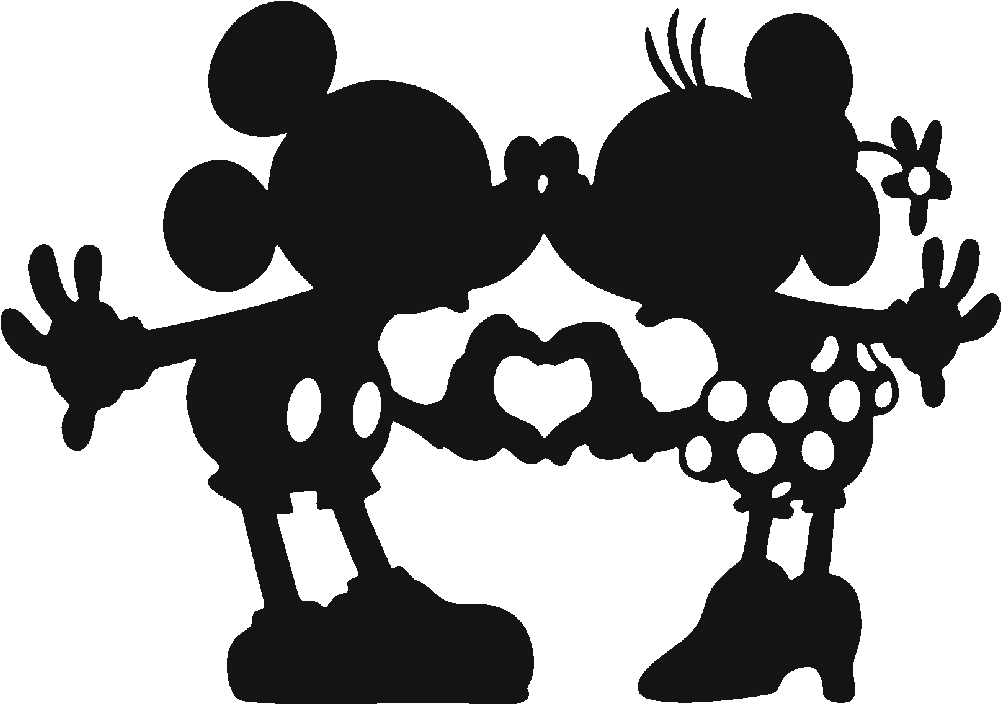 Minnie Mouse Mickey Mouse The Walt Disney Company Silhouette Mickey Minnie Mouse Silhouette