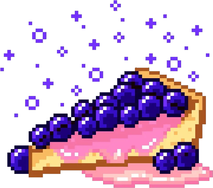 pixel kawaii cake blueberry blue cute food freetoedit Kawaii Pixel Art Cake