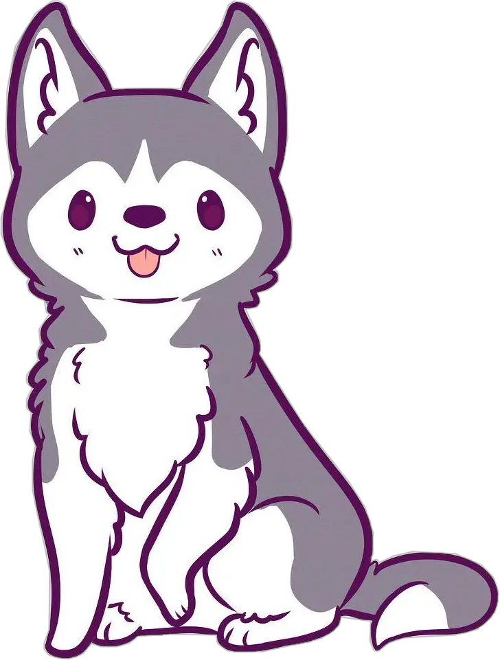 Hd Husky Clipart Kawaii Kawaii Cute Wolf Drawings