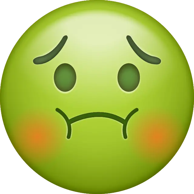 Download Poisoned Iphone Emoji Image Sick Emoji Transparent