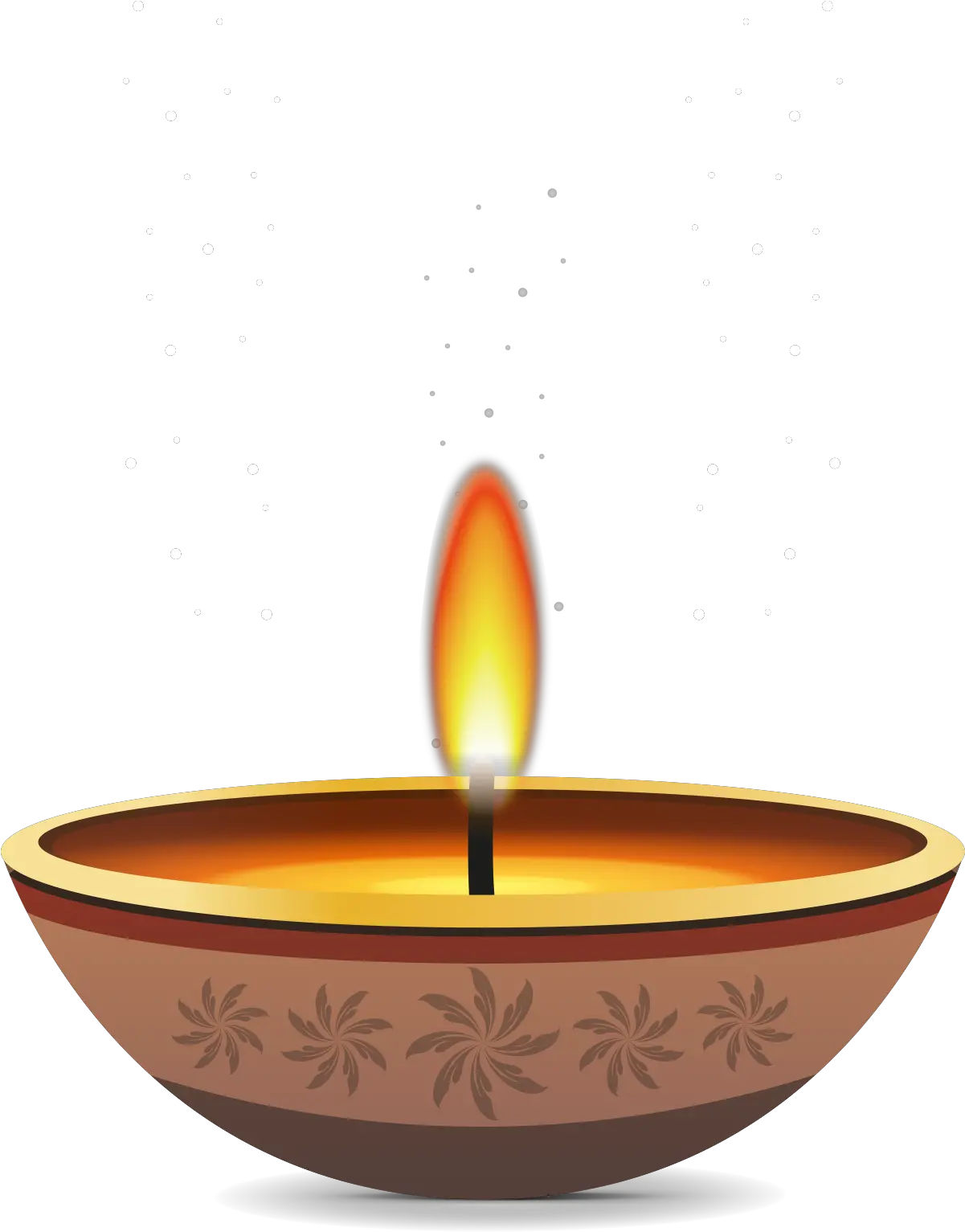 Happy Vector Diwali Indian Oil Lamp Png