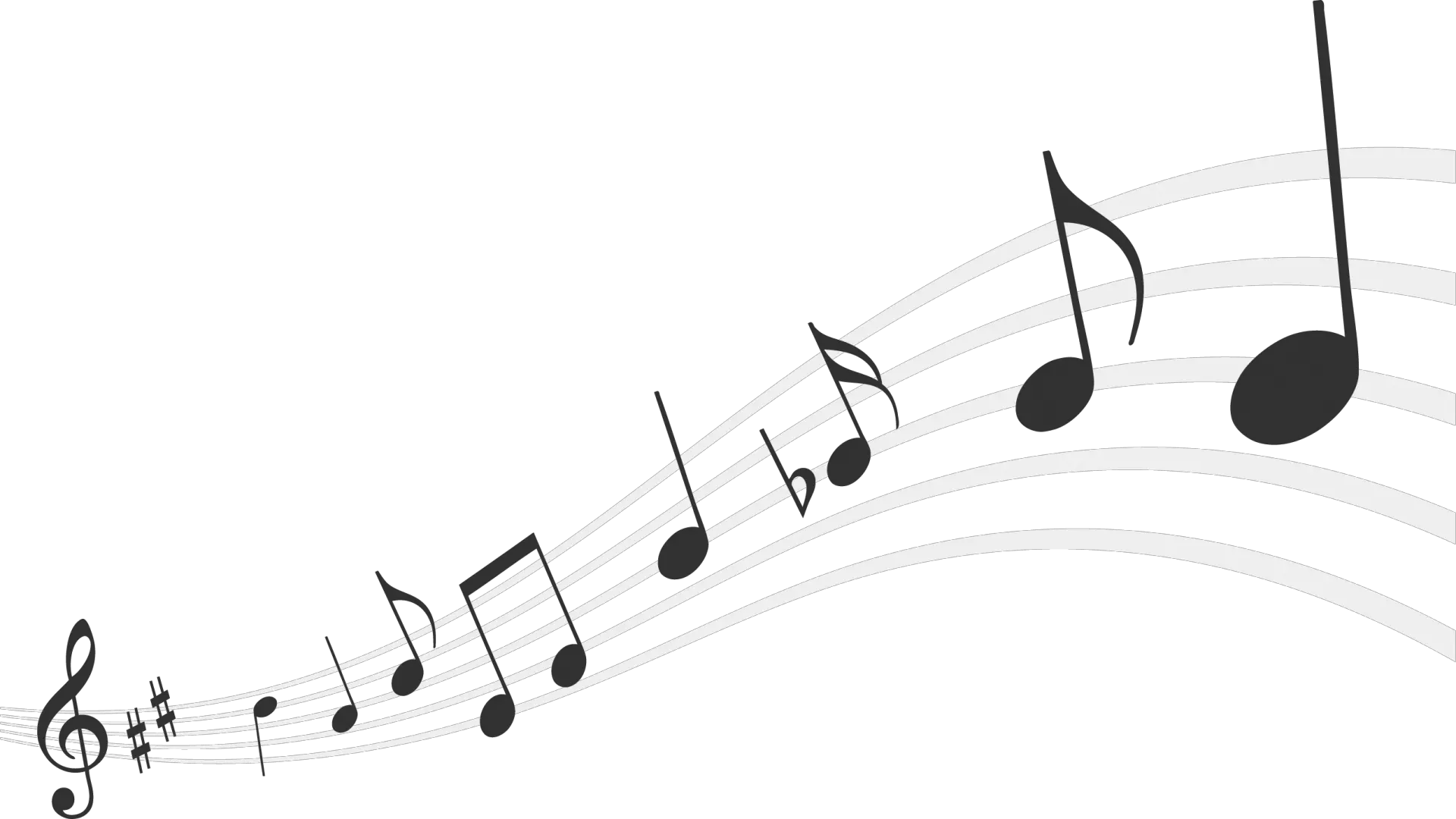 Transparent Gospel Singing Clipart Music Notes Png White