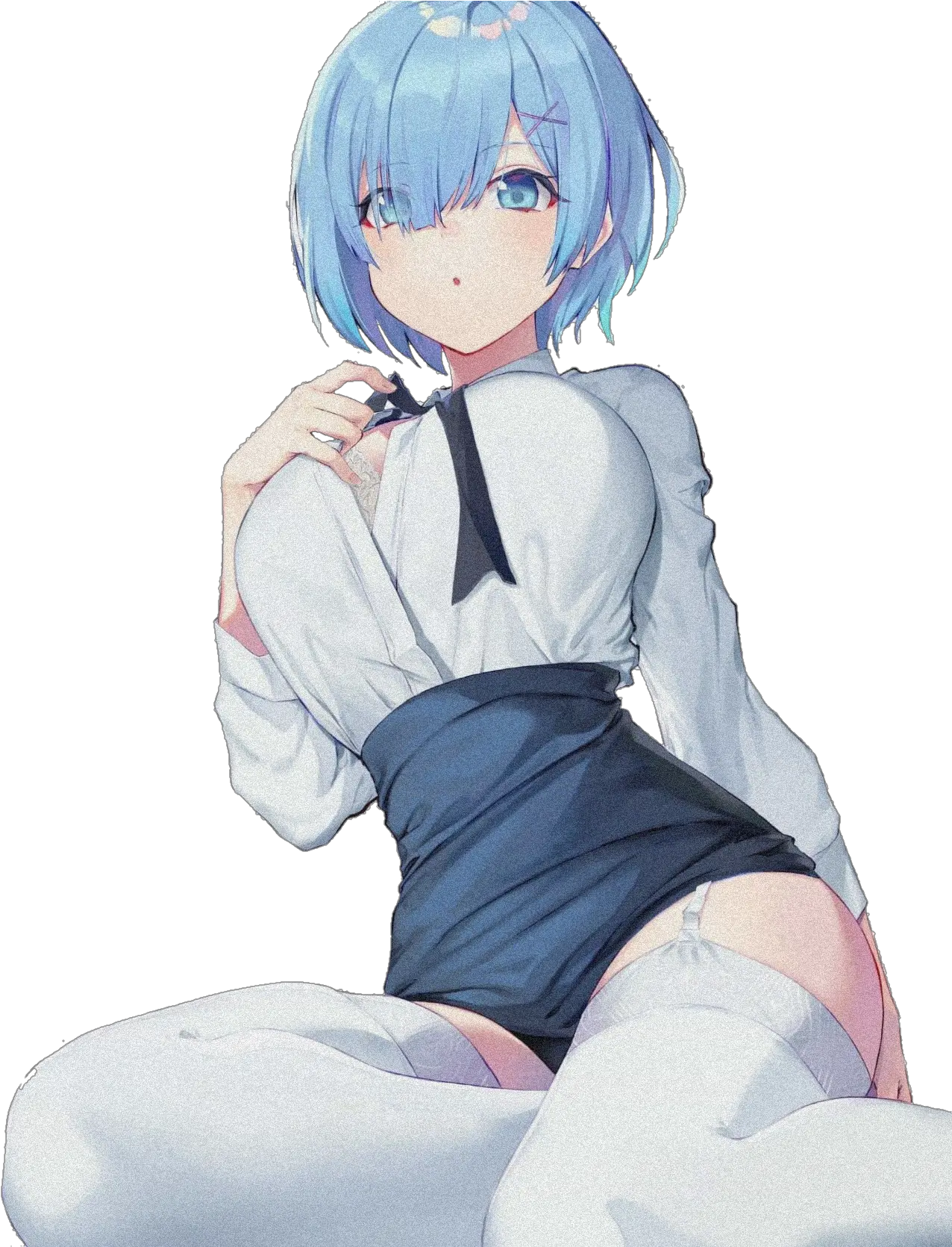 Zero rezero rem waifu blue