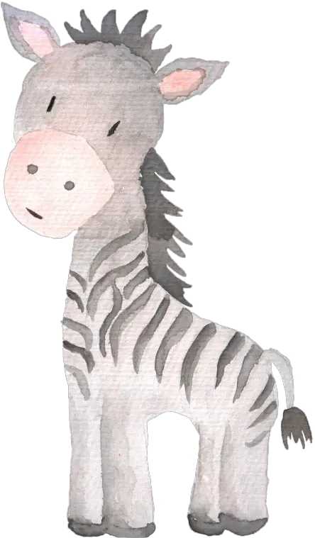 Hand Painted Watercolor Donkey Cartoon Animals Transparent Free Safari Nursery Printables