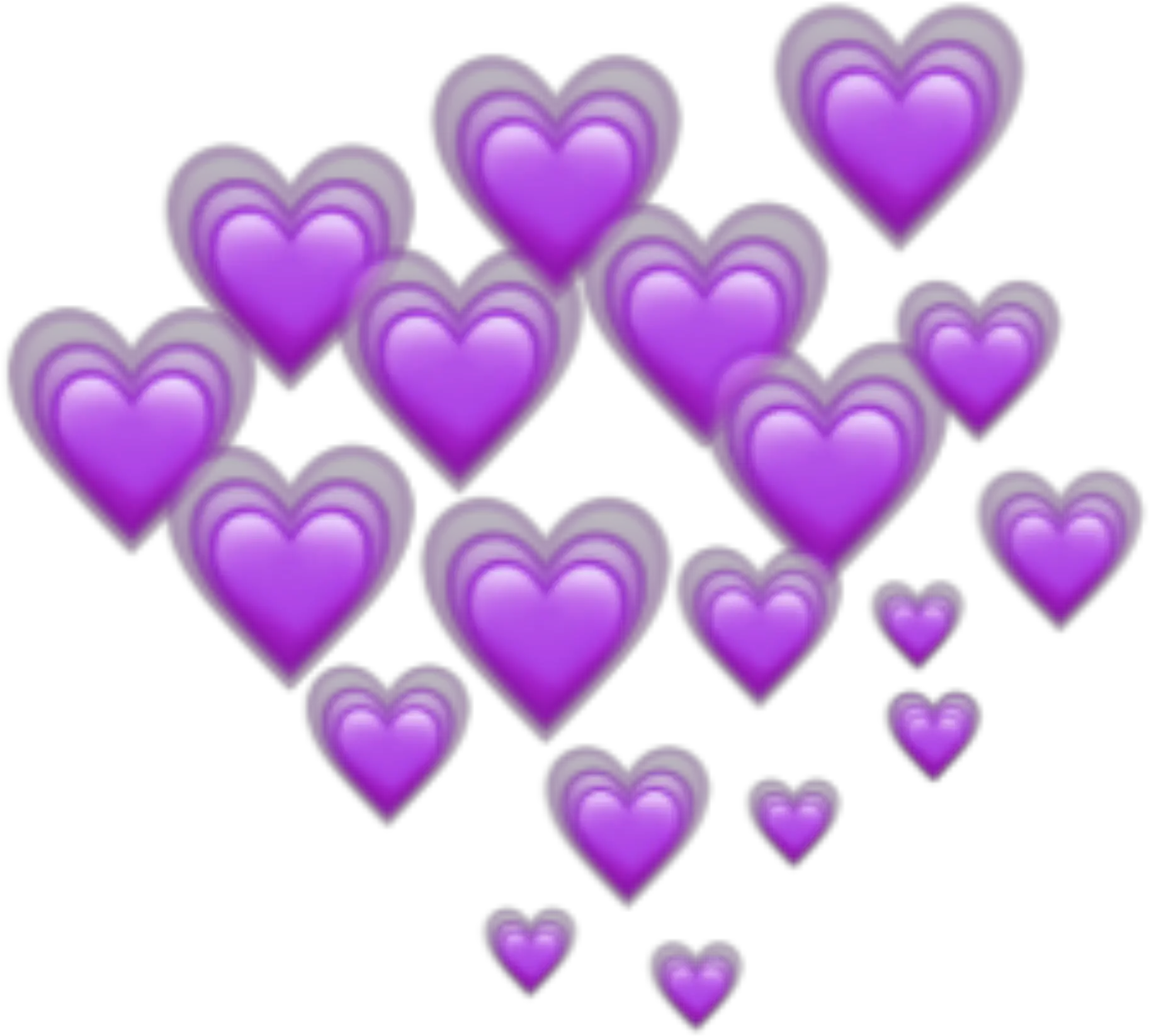 Transparent Purple Heart Medal Png Blue Heart Emojis Png