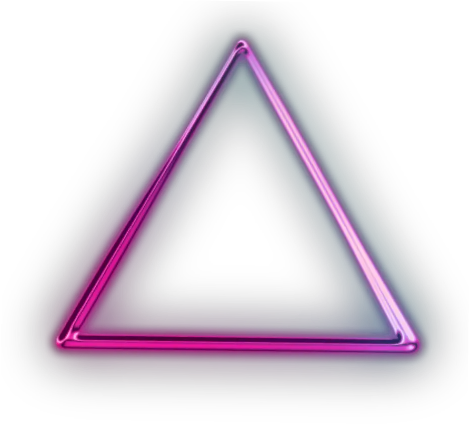triangulodeluz luz light triangle overlay edit Transparent Triangle Neon Png