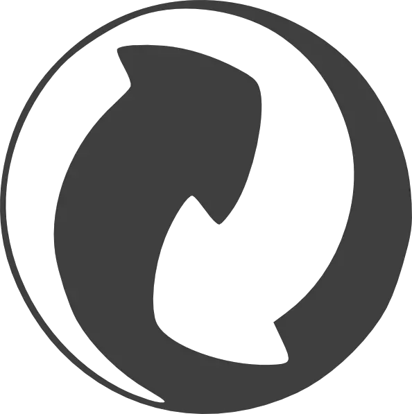 Round Recycle Logo Vector