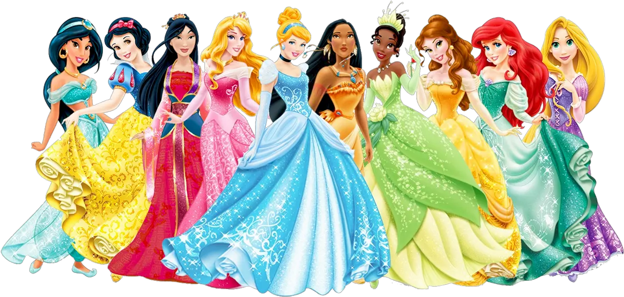 Ariel Cinderella Rapunzel Princess Aurora Fa Mulan Transparent Background Disney Princesses Png
