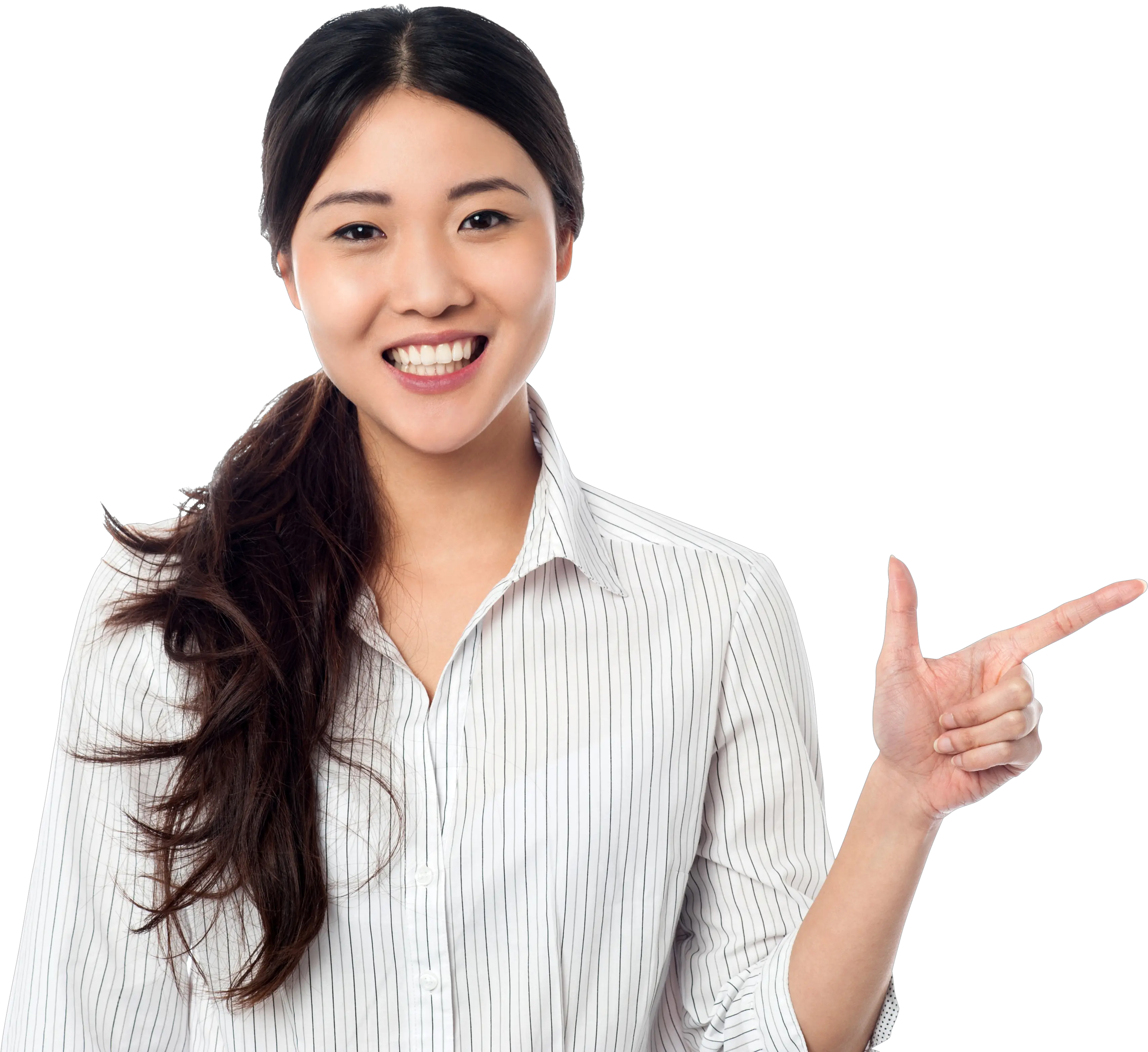 Women Pointing Right Royalty-free Png Woman Pointing Right Png