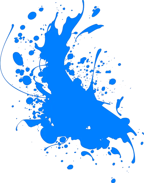 Blue Color Splash Png Blue Splatter Paint Transparent Background