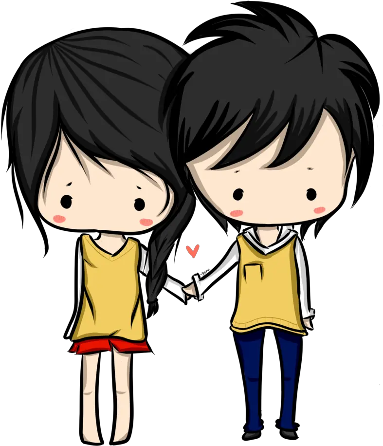 Download Anime Love Couple Png Hd For Designing Projects Anime Girl Love Boy Drawing