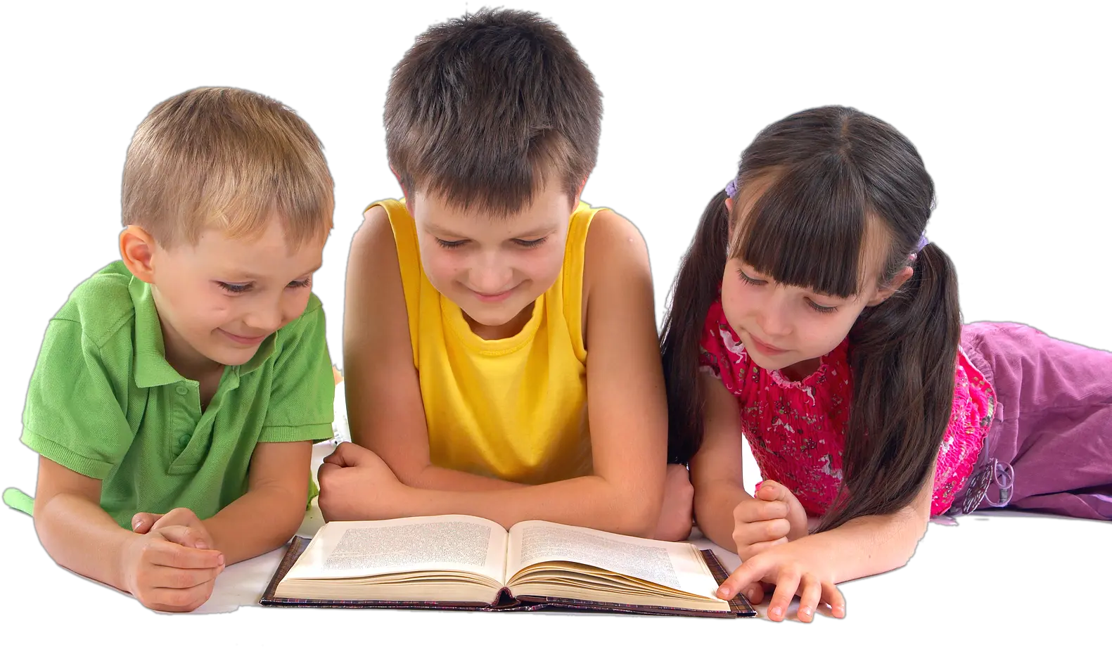 Transparent Children Reading Png Children Reading A Book