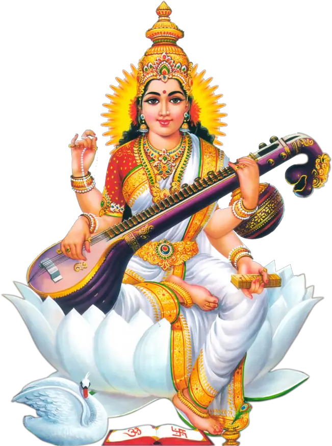 india religion god freetoedit Saraswati Mata Png Hd