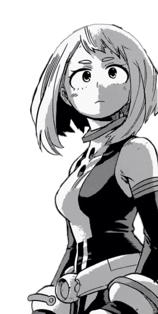 Ochako Uraraka My Hero Academia Uraraka Black And White
