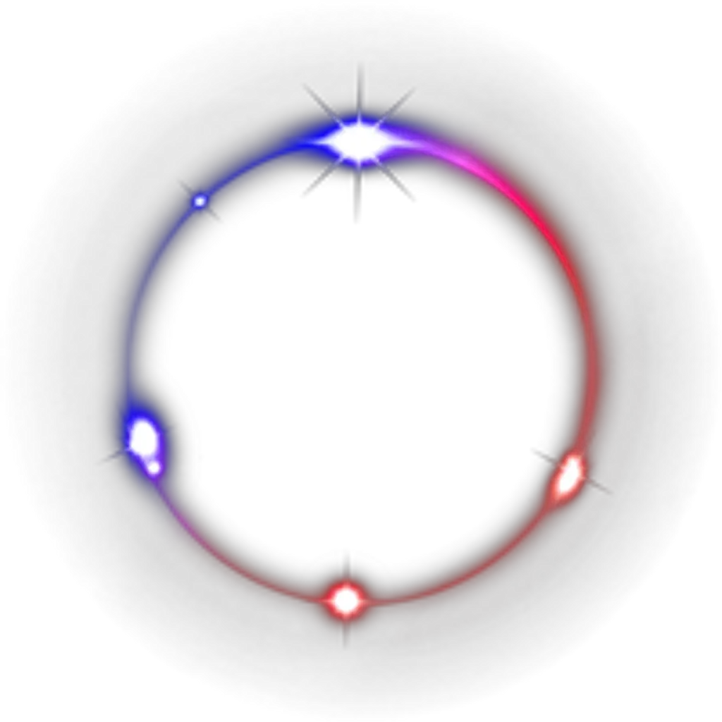 Ftestickers Circle Light Glow Neon Red Blue Glowing Neon Circle Png