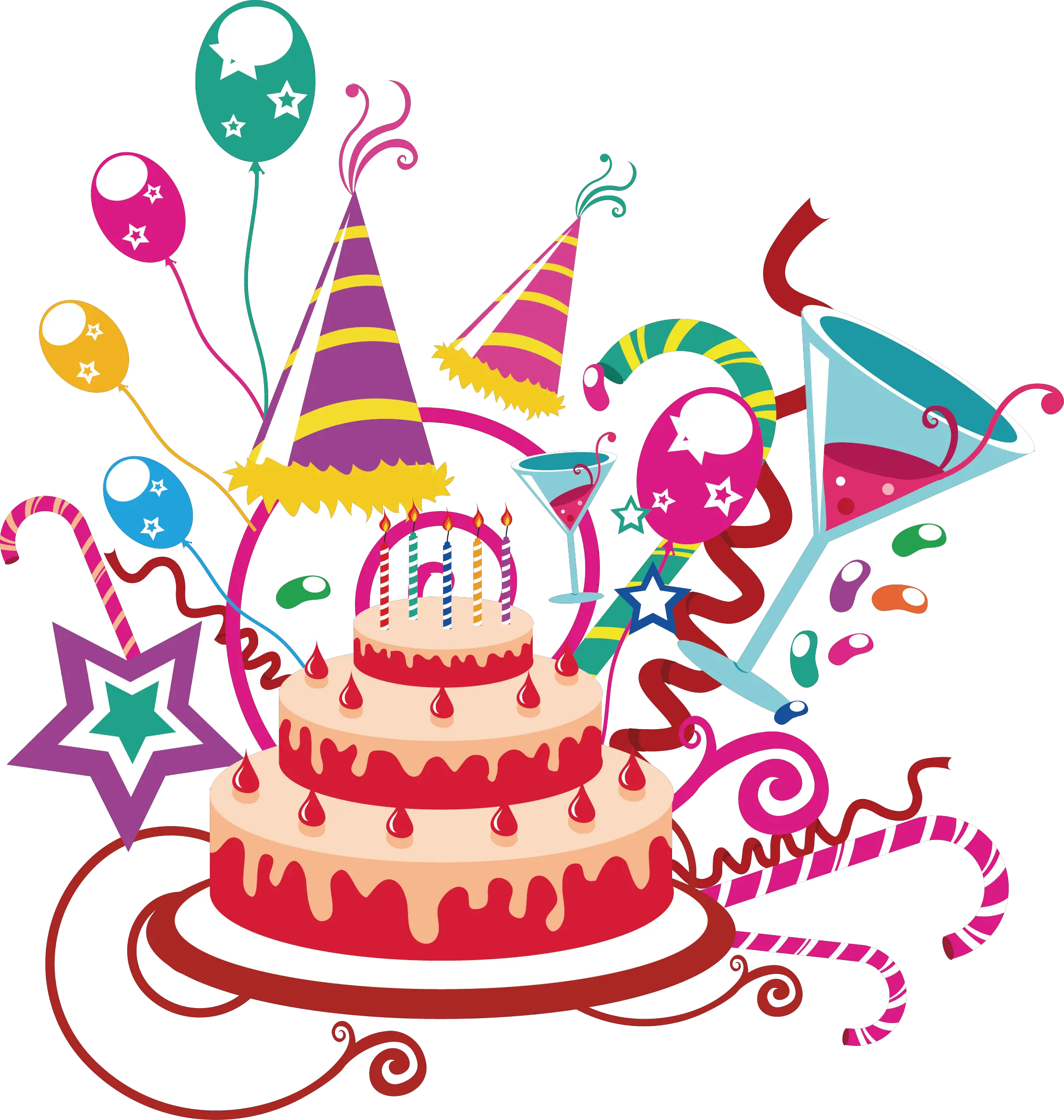 Birthday Cake Painting Clip Art Tranh Bánh Sinh Nhật