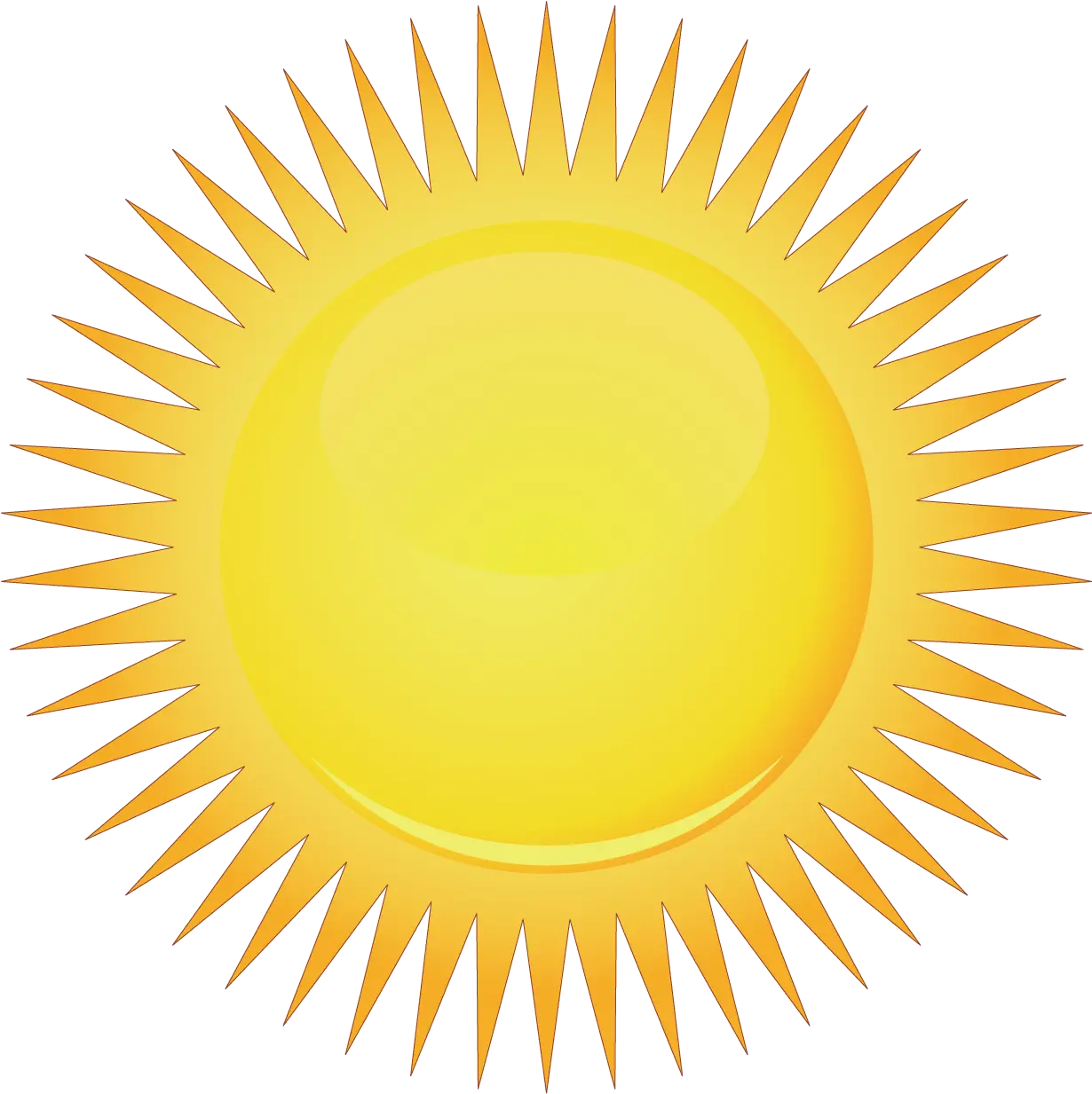 Vector Yellow Shiny Sunshine Png Download Animasi Matahari Bersinar Png