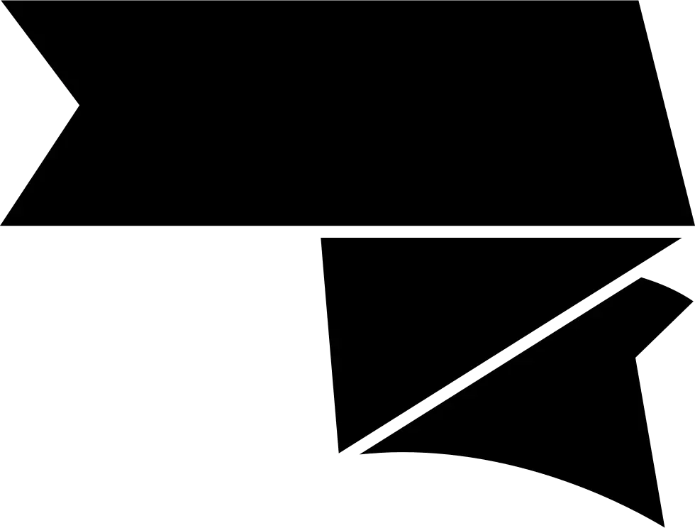 Ribbon Black Shape Black Shape Png