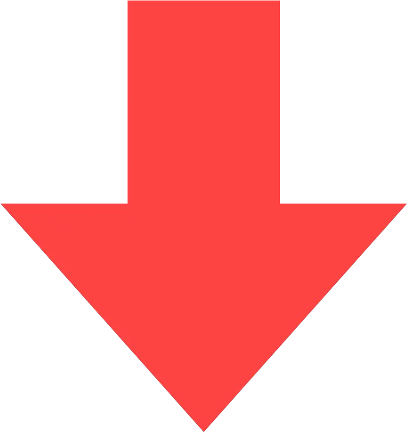 Transparent Downvote Png Red Arrow Down Png