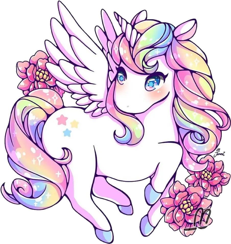 Unicorn Clipart Kawaii Kawaii Cute Cartoon Unicorn
