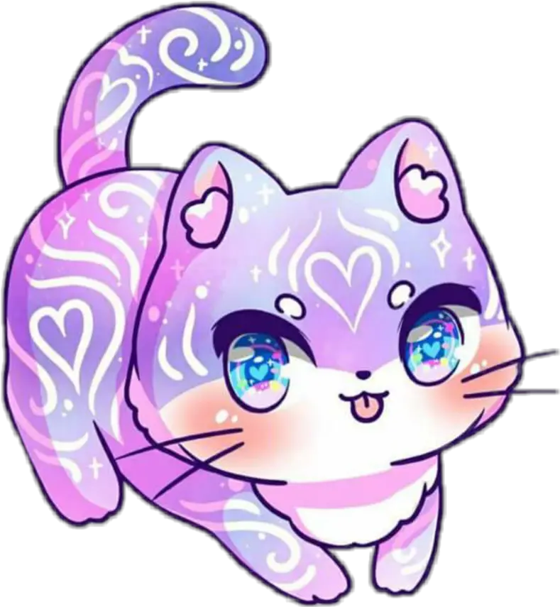 kawaii purplecat sailormoon M Jenni Illustrations Cat