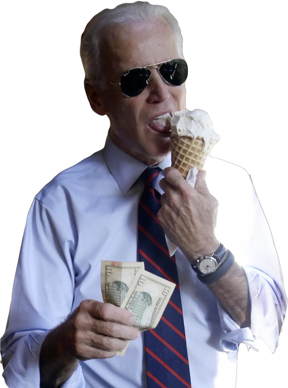 Joe Biden Eating Ice Cream