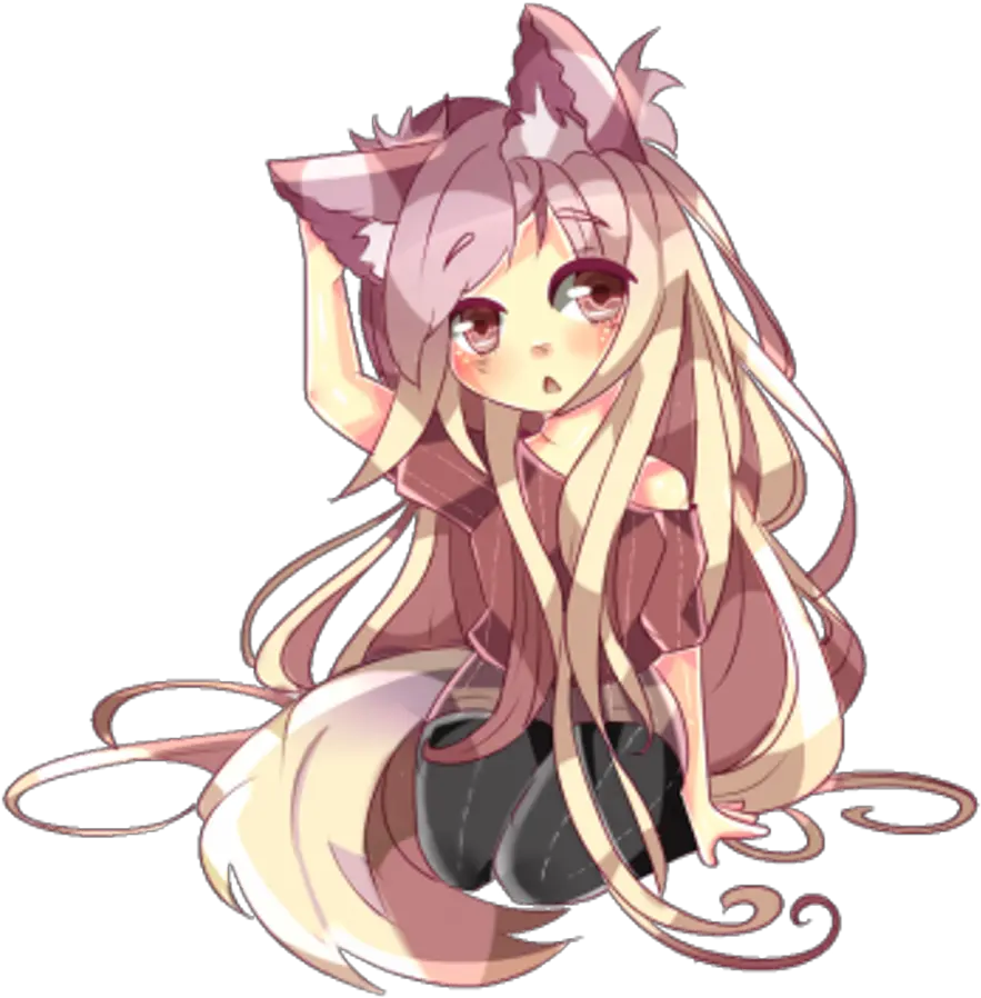 wolf werewolf nejicanime aninegirl kawaii cute Cute Anime Wolf Girls
