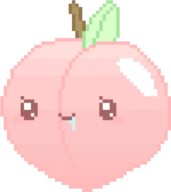 pixel peach drool cute Cute Pixel Peach Png