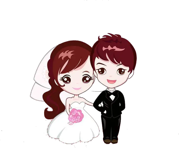 Clip Art Romance Couple Drawing Cartoon Cute Wedding Couple Cartoon Png