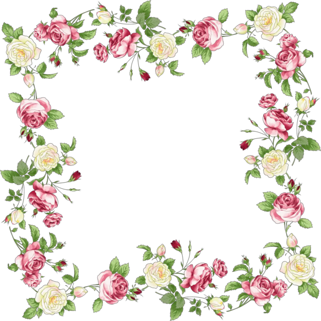 Floral Borders Png Transparent Background Flower Border