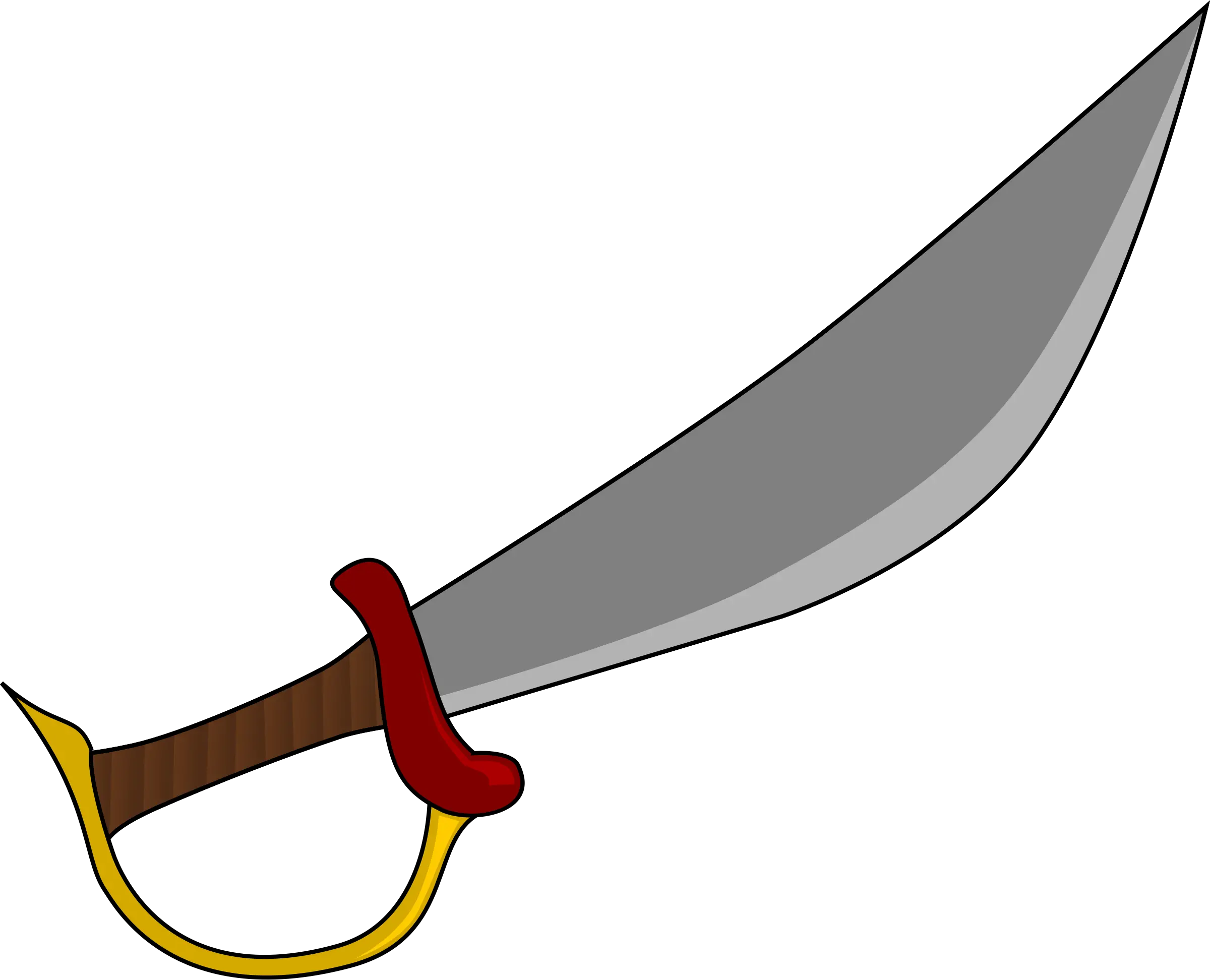 Cutlass Big Image Png Ⓒ Pirate Sword Clipart
