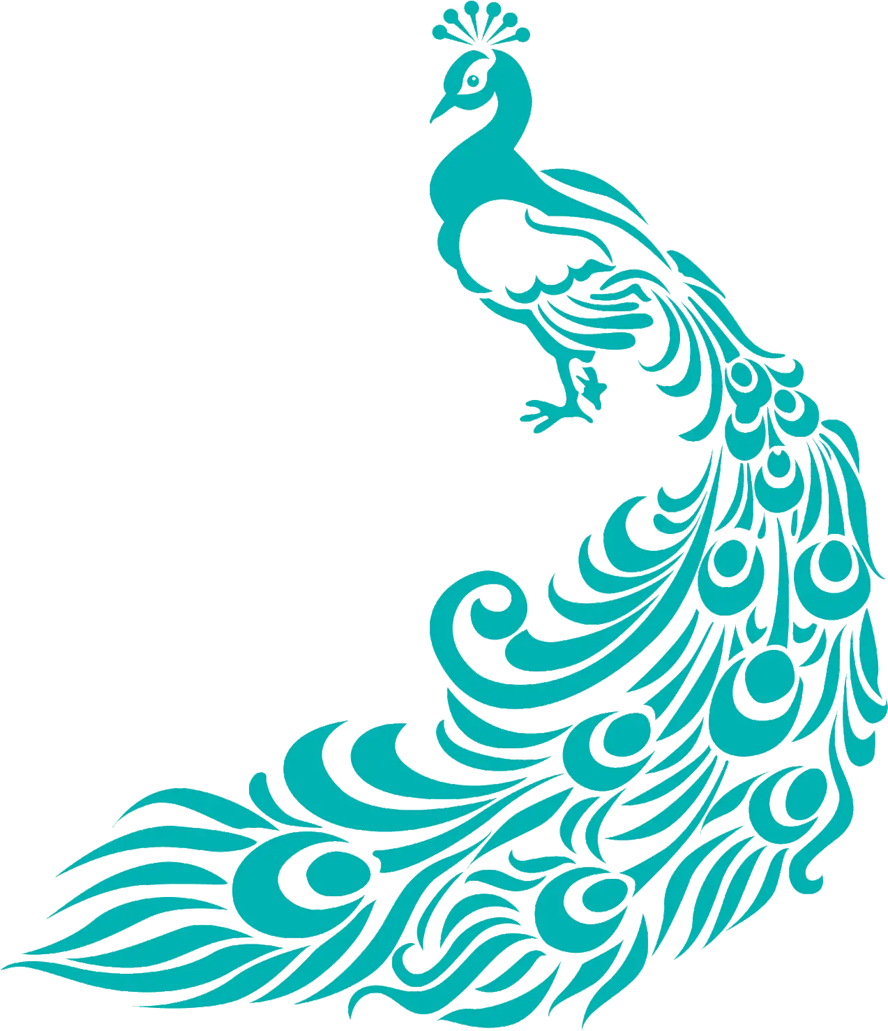 Peacock Clipart Border Peacock Fabric Painting Designs