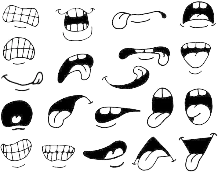 Mouth Clipart Cartoon Eyes And Images Music Transparent Cartoon Mouth Open Drawing