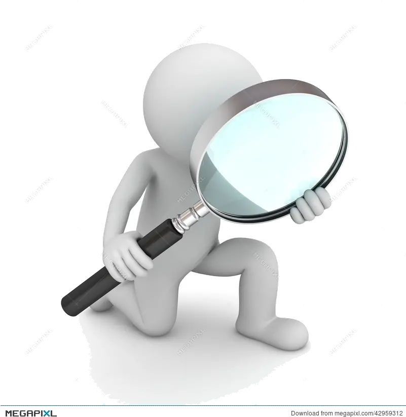 Magnifying Glass Png Man Person Magnifying Glass Clipart