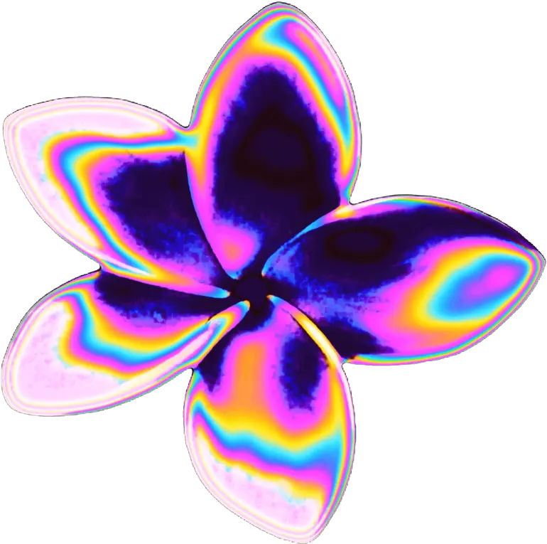 flower petal garden aesthetic color dream emoji Aesthetic Flower Png Gitch