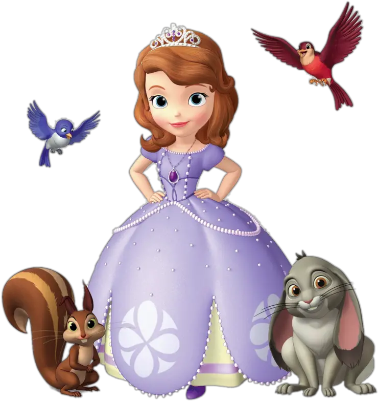 Sofia The First With Animal Friends Sofia The 1st Png