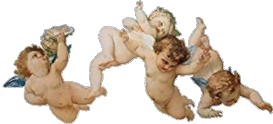 angeles angels querubin art arte painting tumblr Flying Cherubs