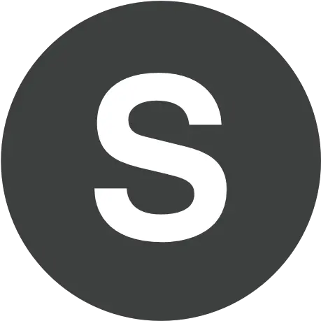 Letter S Icon Blue