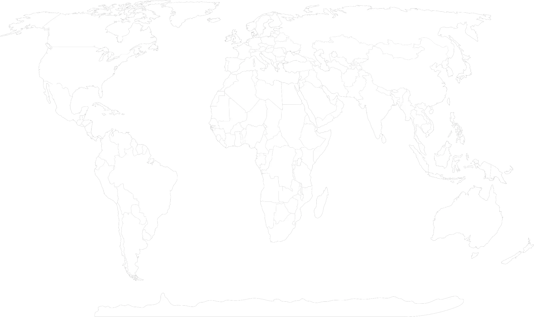 World Map Logo Black And White Background World Map Outline Black