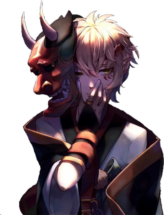 oni mask japanese animeboy Anime Oni Masked Boy