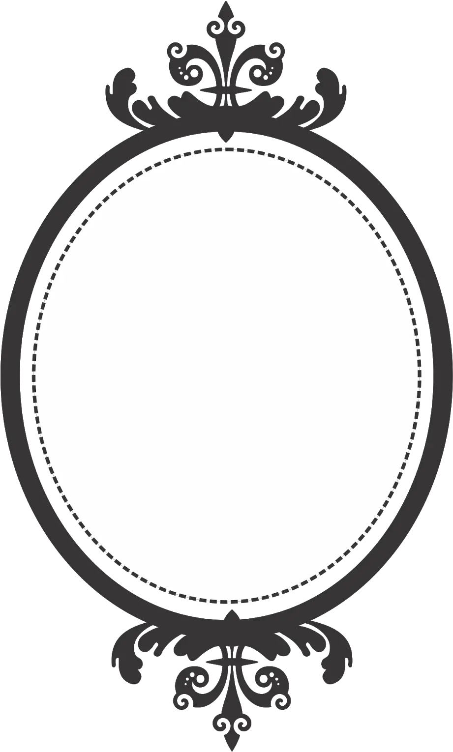 Vintage Oval Frame Png