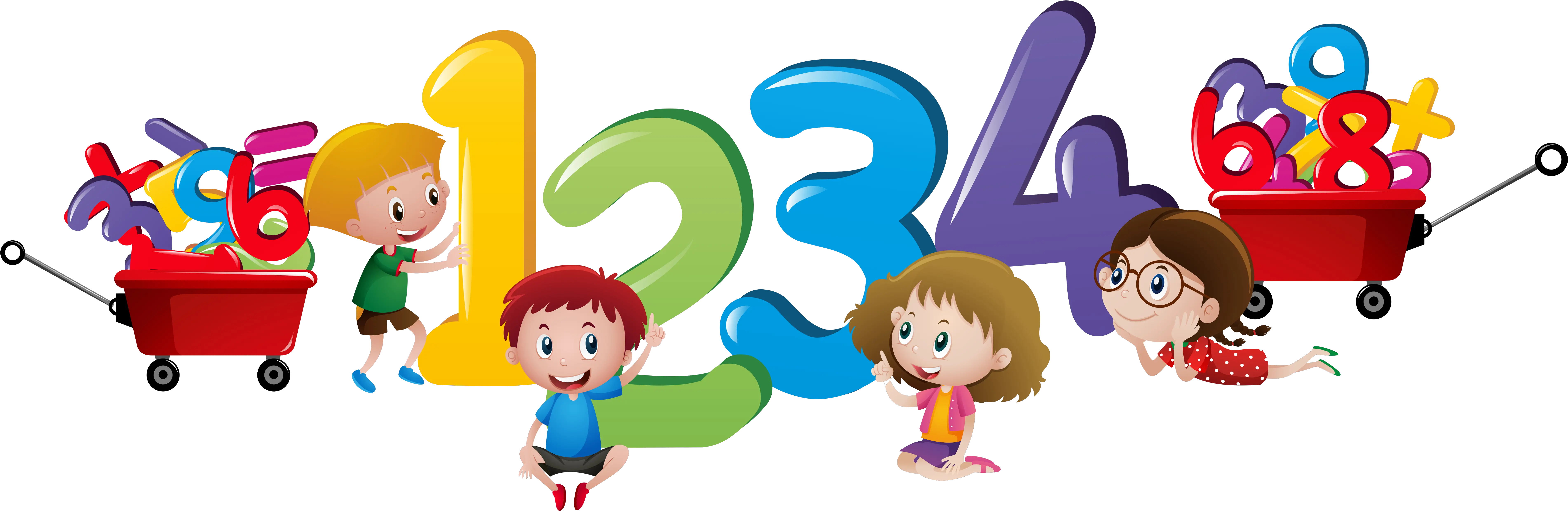 L École De Français Children Numbers Clipart