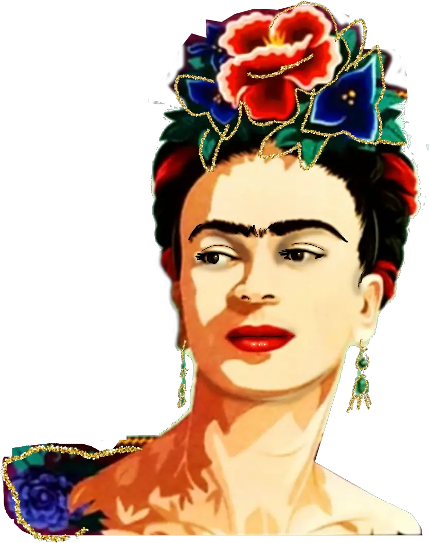 portrait frida fridakahlo unibrow Queen fridakahlosticker Frida Kahlo Transparent Background